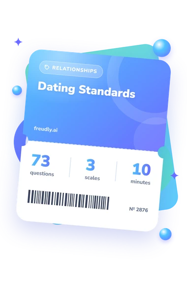 Dating Standards Test: test ticket with numbers