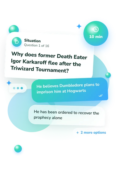 Death Eater Quiz: what would you do Death Eater Quiz: situation and reply bubbles