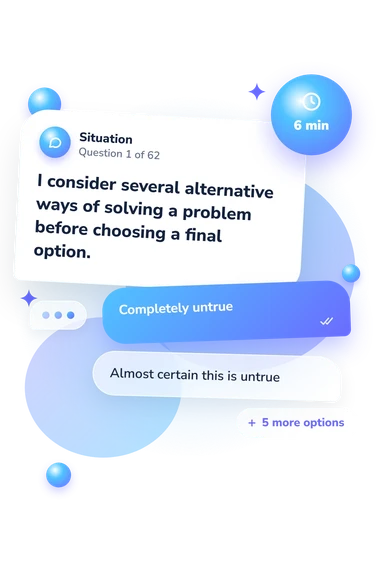 Metacognitive Processes Intensity Scale: situation and reply bubbles