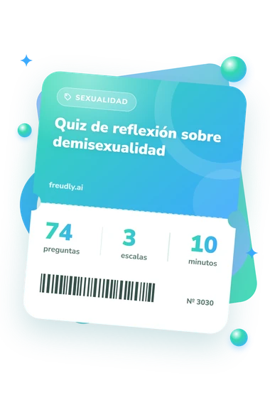 Quiz de reflexión sobre demisexualidad: billete del test
