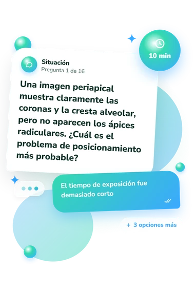 Test cuestionario sobre radiografía dental: situación y respuestas