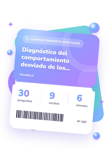 Test diagnóstico del comportamiento: preguntas, escalas y minutos Test diagnóstico del comportamiento desviado: billete del test