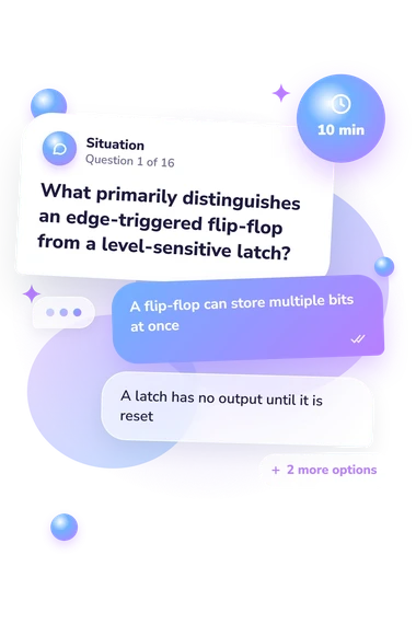 Digital Logic Design Quiz: what would you do Digital Logic Design Quiz: situation and reply bubbles