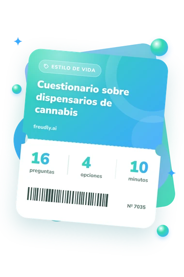 Test cuestionario sobre dispensarios: billete del test