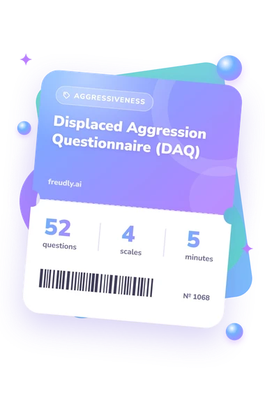 Displaced Aggression Questionnaire (DAQ): test ticket with numbers