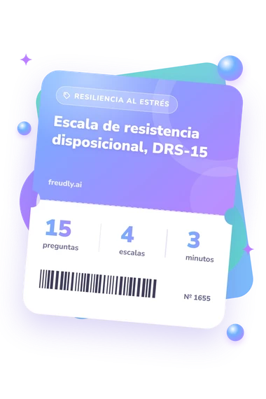 Test escala de resistencia: preguntas, escalas y minutos Test escala de resistencia disposicional: billete del test