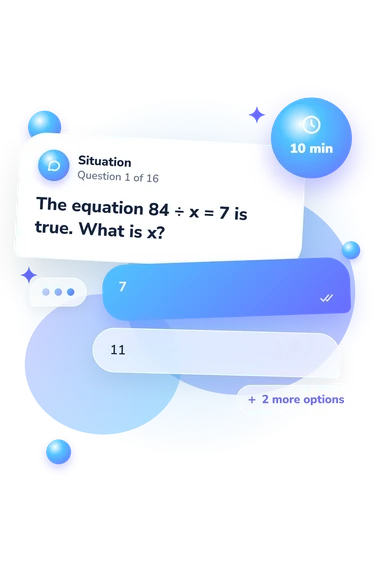 Division Quiz: what would you do Division Quiz: situation and reply bubbles