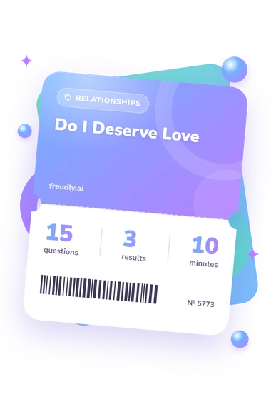 Do I Deserve Love: test ticket with numbers