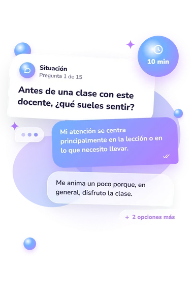 Test cuestionario: ¿Me gusta mi: qué harías tú Test cuestionario: ¿Me gusta mi: situación y respuestas