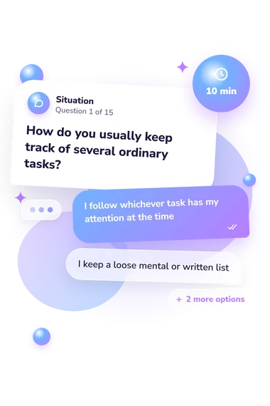 Do I Have: situation and reply bubbles