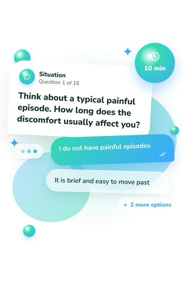 Do I Have IBS: what would you do Do I Have IBS: situation and reply bubbles
