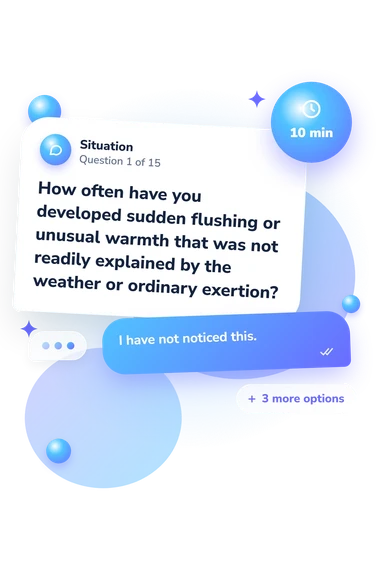 Do I Have MCAS: situation and reply bubbles
