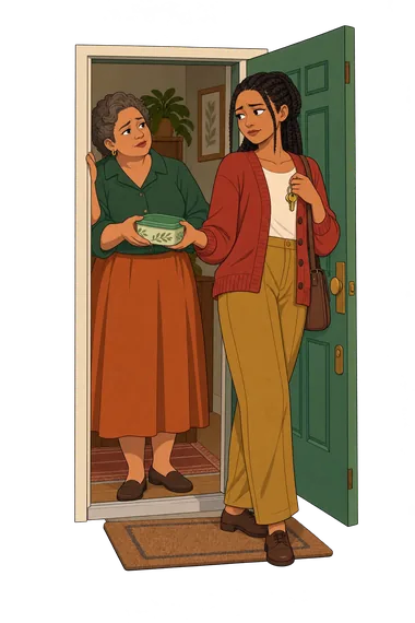 Do I Have Mommy Issues Quiz: daughter hesitates