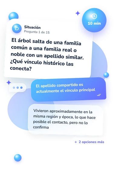 Test cuestionario: ¿Tengo sangre real?: situación y respuestas