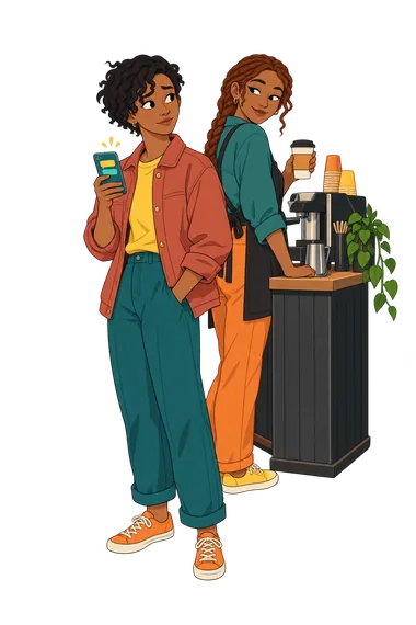 Does My Crush Like Me Quiz: a café glance