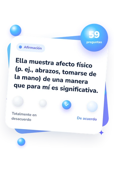 ¿Mi novia me ama? Test: escala de acuerdo