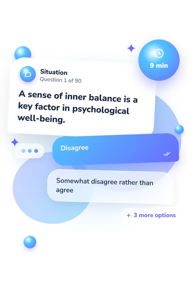 Personality Dynamic Stability Scale: situation and reply bubbles