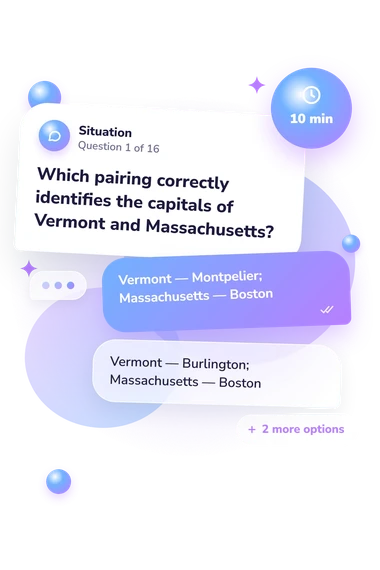 Eastern States and Capitals: situation and reply bubbles