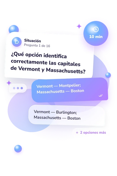 Test cuestionario sobre los estados: situación y respuestas