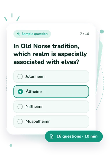 Elf Quiz: sample question card