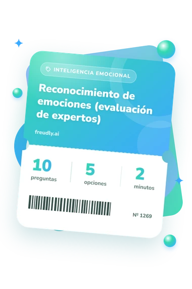 Test reconocimiento de emociones: preguntas, opciones y minutos Test reconocimiento de emociones: billete del test
