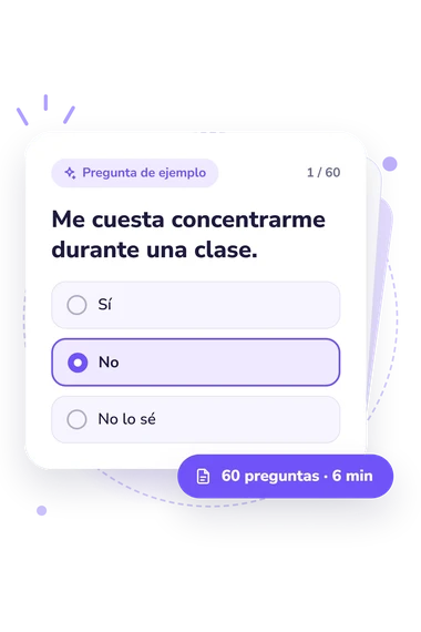 Test tensión emocional, TE: pregunta y respuestas Test tensión emocional, TE: tarjeta con pregunta