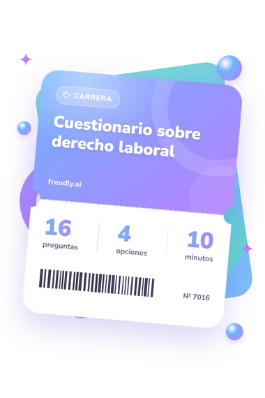 Test cuestionario sobre derecho: preguntas, opciones y minutos Test cuestionario sobre derecho laboral: billete del test