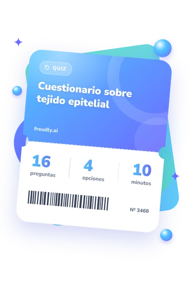 Test cuestionario sobre tejido: preguntas, opciones y minutos Test cuestionario sobre tejido epitelial: billete del test