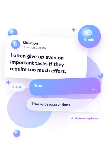 Adolescent Existential Scale Test: what would you do Adolescent Existential Scale Test: situation and reply bubbles