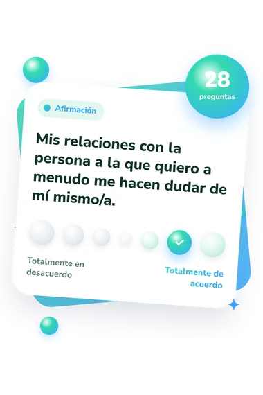 Test experiencia en relaciones cercanas: escala de acuerdo