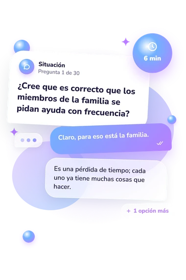 Test valores familiares: qué harías tú Test valores familiares: situación y respuestas