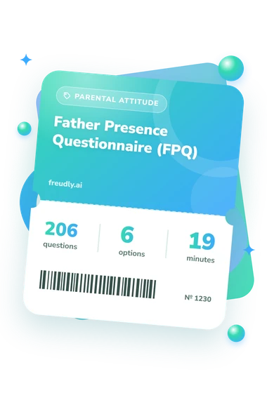 Father Presence Questionnaire (FPQ): test ticket with numbers