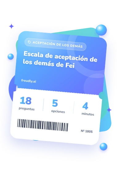 Test escala de aceptación: preguntas, opciones y minutos Test escala de aceptación: billete del test