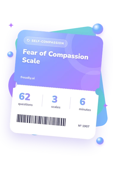Fear of Compassion Scale: test ticket with numbers
