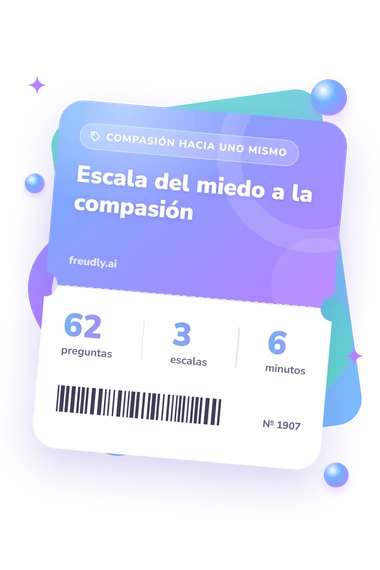 Test escala del miedo: billete del test