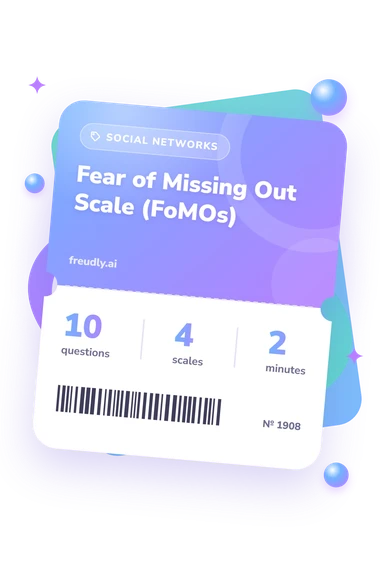 Fear of Missing Out: test ticket with numbers