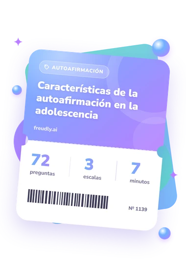 Test características de la autoafirmación: billete del test