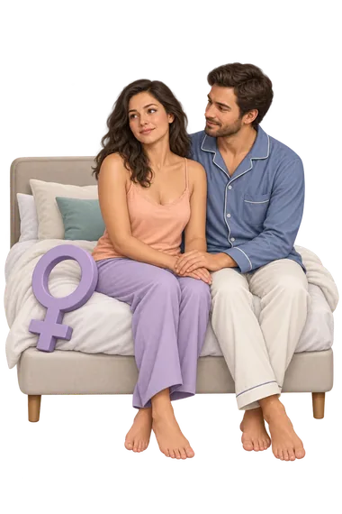 Female Sexual Function: they sit on the bed