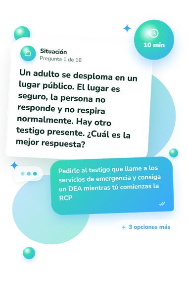 Test cuestionario de primeros auxilios: situación y respuestas