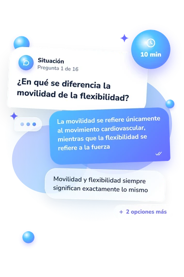 Test cuestionario de acondicionamiento físico: situación y respuestas