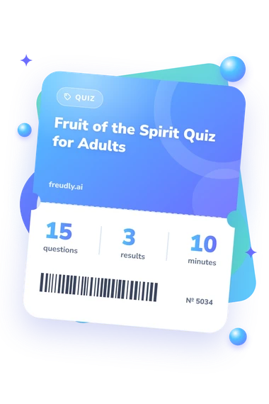 Fruit of the Spirit: test ticket with numbers