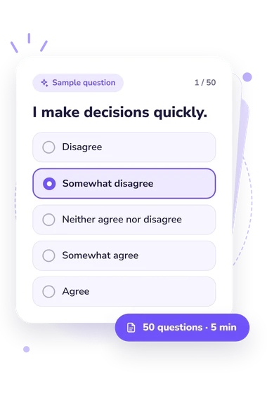 General Decision-Making Style Inventory: answers to choose from General Decision-Making Style Inventory (GDMS): sample question card