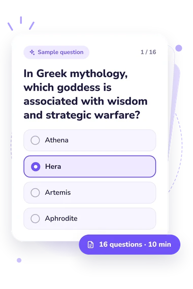 Girl Name Quiz: sample question card
