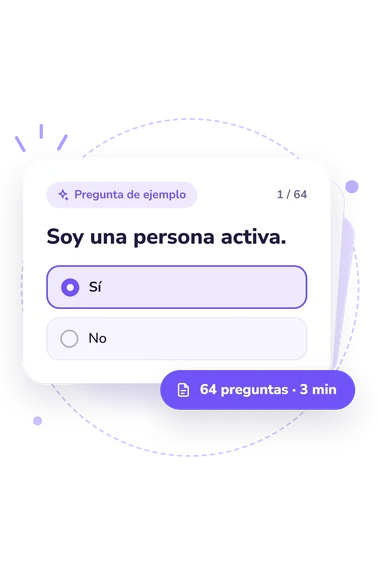 Test meta-Medio-Resultado: pregunta y respuestas Test meta-Medio-Resultado: tarjeta con pregunta