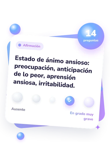 Test escala de Hamilton: escala de acuerdo