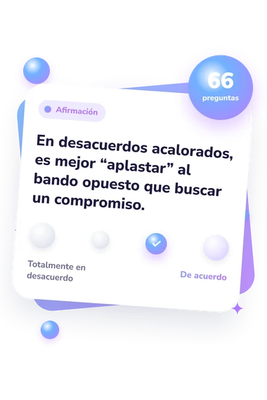 Test de reflexión sobre actitudes: escala de acuerdo