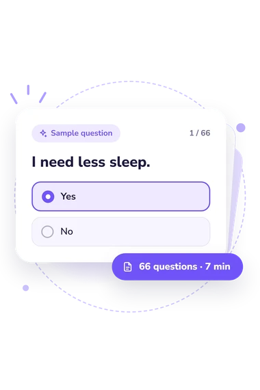 Hypomania Checklist (HCL-33) Test: sample question card