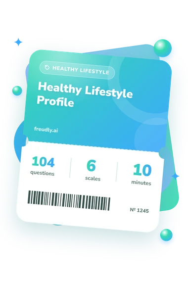 Healthy Lifestyle Profile Test: questions, scales and minutes Healthy Lifestyle Profile Test: test ticket with numbers