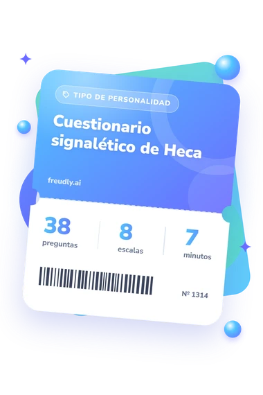 Test cuestionario signalético: preguntas, escalas y minutos Test cuestionario signalético de Heca: billete del test