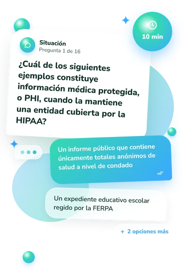 Test cuestionario sobre la HIPAA: situación y respuestas